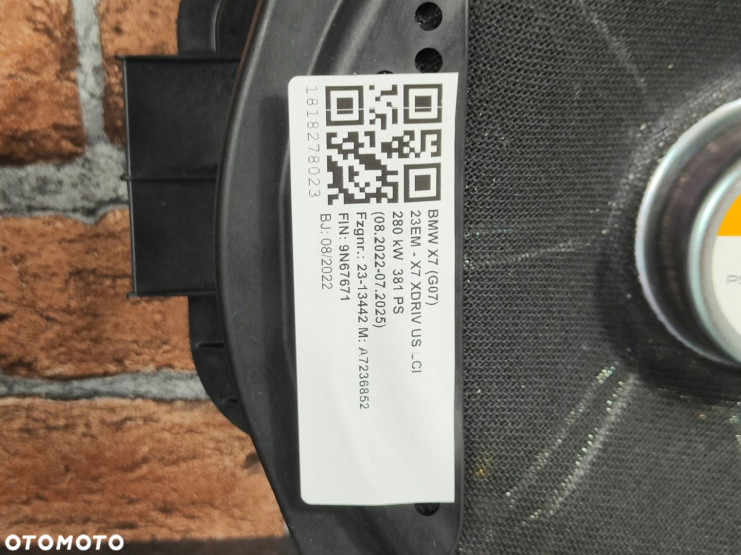 BMW X5 G05 X6 G06 X7 G07 GŁOŚNIK NISKOTONOWY SUBWOOFER HARMAN KARDON - 4