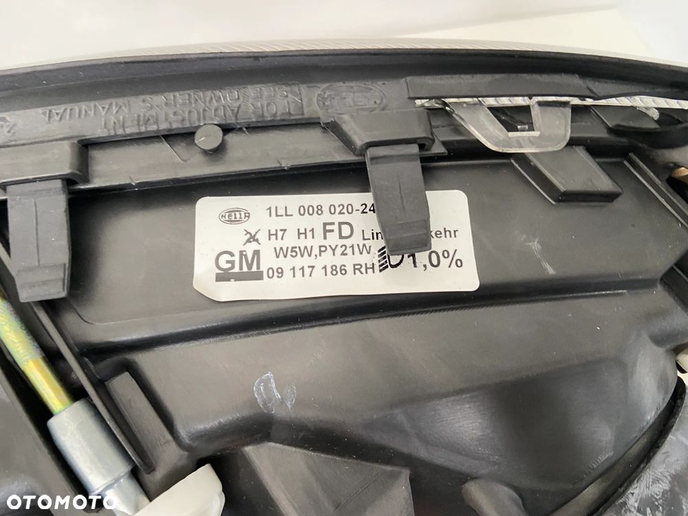 Lampa przednia prawy reflektor Opel Omega B Europa Soczewka - 4