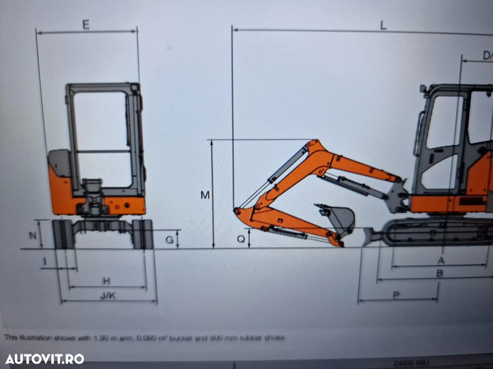 Hitachi 2,8t, PROTMOTIE-CUPLA RAPIDA+3 cupe, ZX26U-6, 2025, Instalatia picon, Grantie 2 ani, Posibilitate leasing 5 ani-PROMOTIE 36.500 EUR+Tva - 36