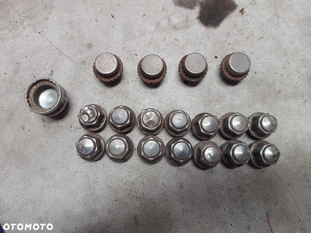 Komplet nakrętek stożkowych do felg FORD M12x1.5 z zabezpieczeniem felgi aluminiowe - 1