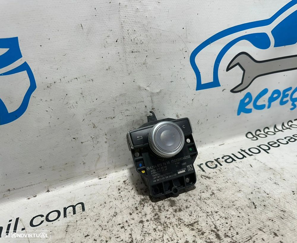 .Comando Multifunções Joystick NAV Navegação Radio Mercedes Benz W204 Classe C W204 A2048707658 2007 - 2014 - 2