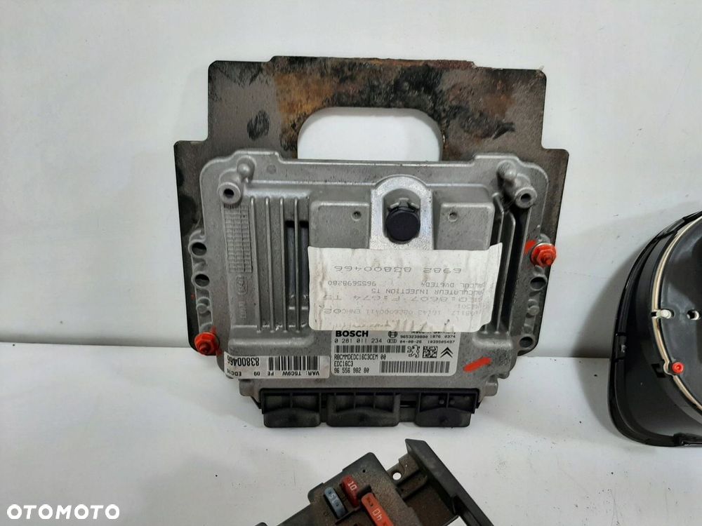 PEUGEOT 307 SW 1.6HDI 05R STEROWNIK SILNIKA ZESTAW 0281011234 9655698280 - 2