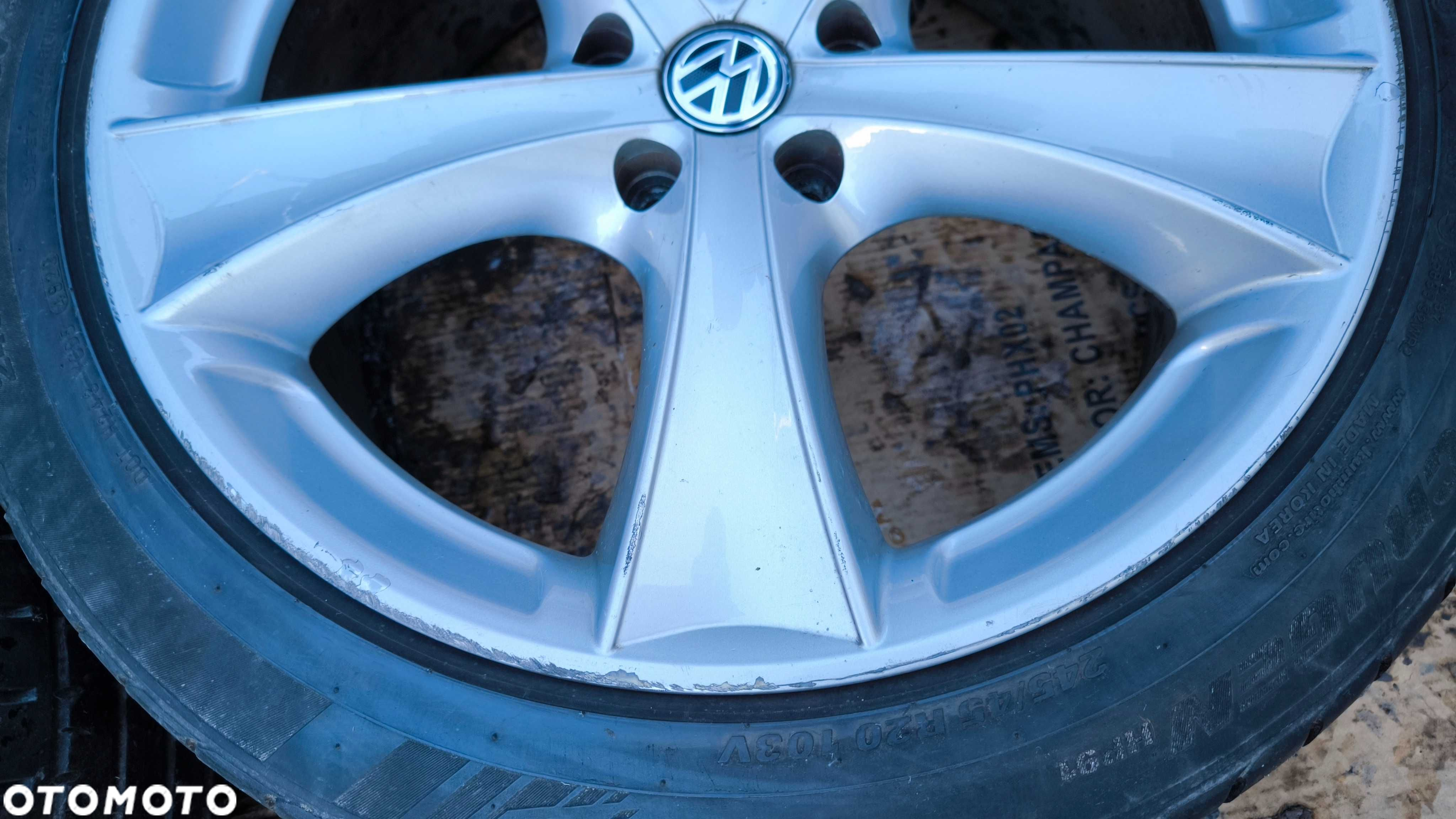 Koła VW Touareg Amarok T5 T6 T7 20 cali 5x120 ET45 Opony 245/45 - 5