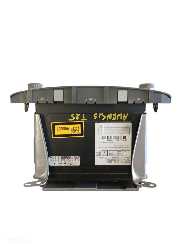 RADIO CD KASETA PANEL STEROWANIA KLIMATYZACJĄ TOYOTA AVENSIS T25 86120-05081 AVENSIS T25 - 2
