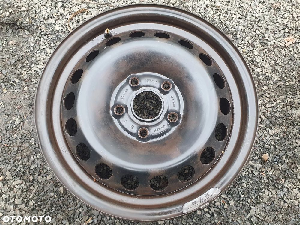 4x FELGA STALOWA FELGI STALOWE R15 6J 5x112 ET47 SKODA OCTAVIA II  SEAT AUDI A4 A6 VW CADDY 1K0601027C - 11