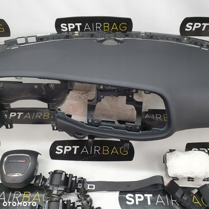 DODGE CHALLENGER 3 III DESKA ROZDZIELCZA KONSOLA KOKPIT PULPIT PODUSZKI AIRBAG AIR BAG PASY KIT SET - 3