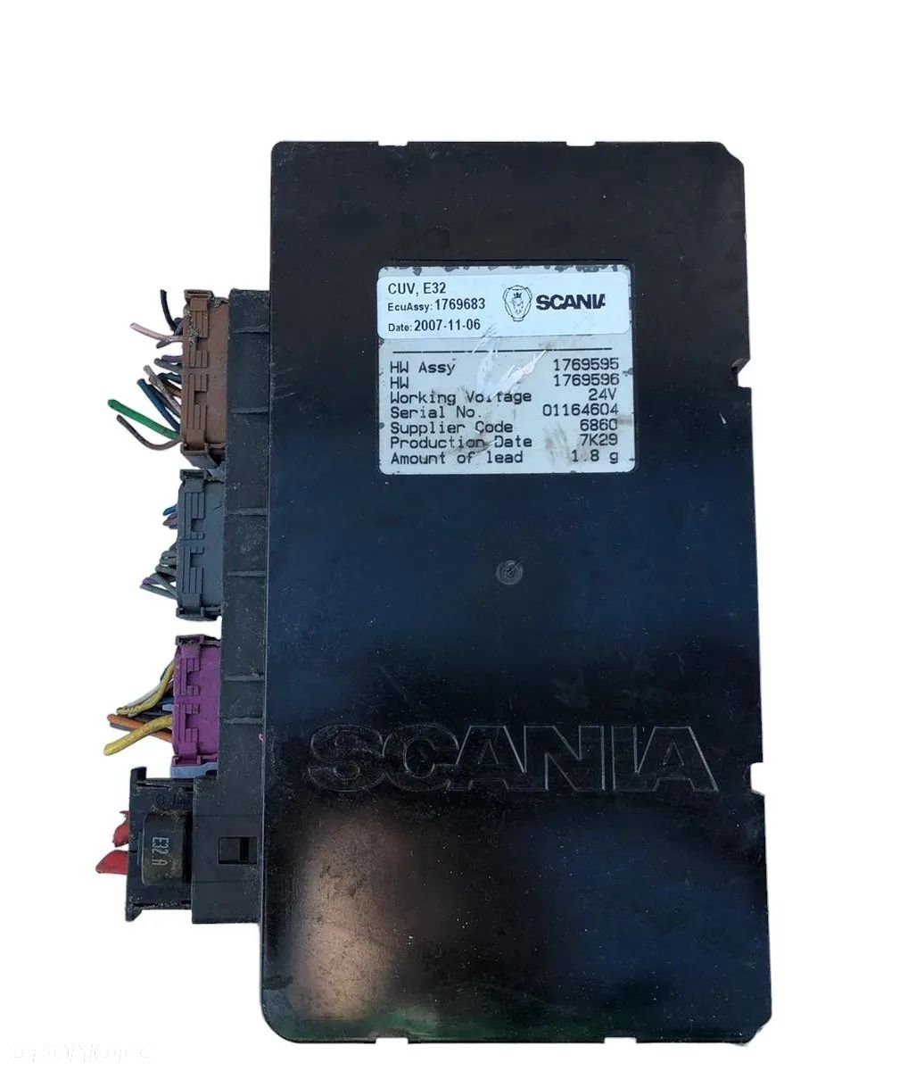 MODUŁ STEROWNIK KOMPUTER ŚWIATEŁ VIS CUV 1 SCANIA 1769683 - 1