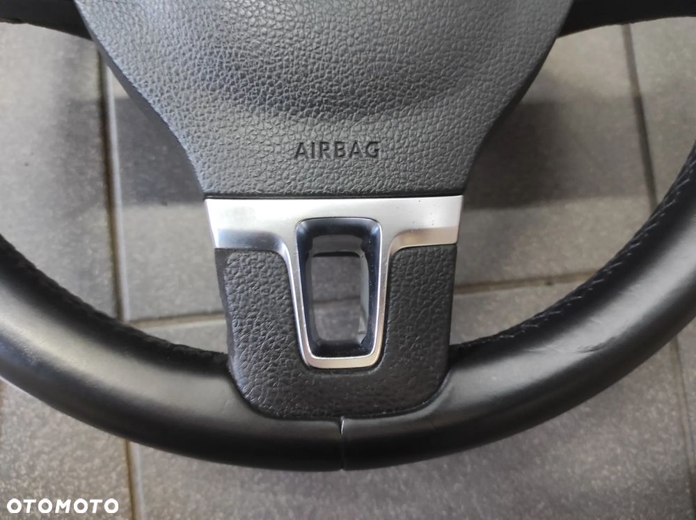 KIEROWNICA 3 RAMIENNA SKÓRA SKÓRZANA MULTIFUNKCJA R LINE VW TIGUAN PASSAT B6 B7 CC SIROCCO CADDY GOLF 5 6 TOURAN EOS POLO 5 6 WYSYŁKA !!! - 3