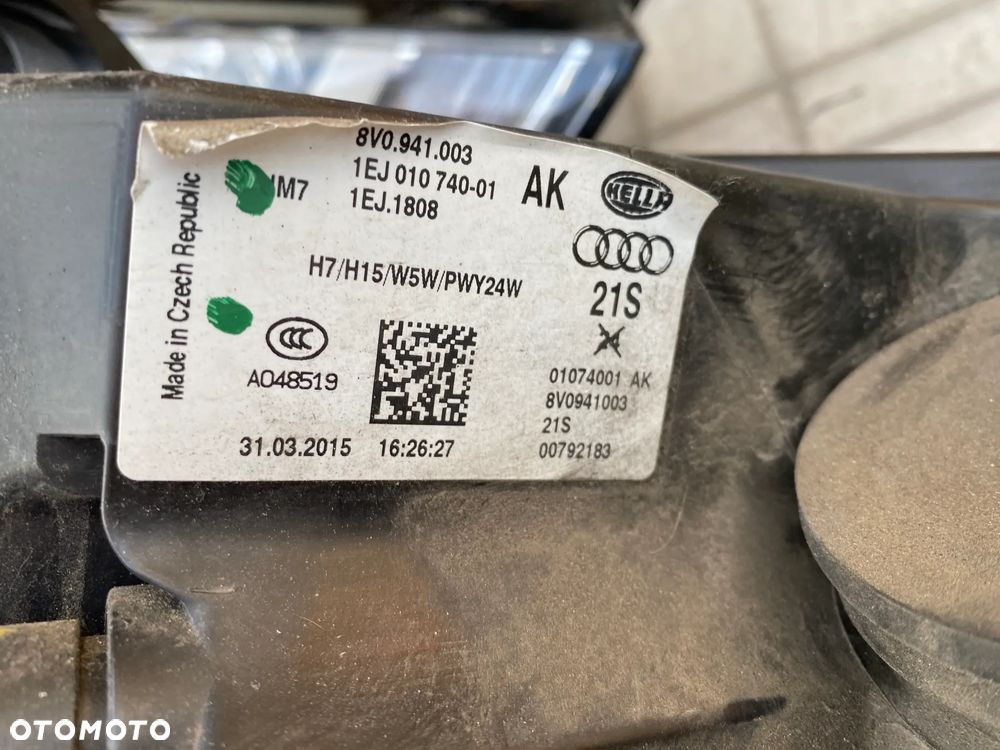 lampy audi a3 8V komplet EU całe - 5