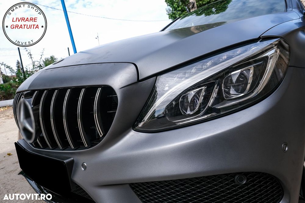 Grila Centrala Mercedes C-Class W205 S205 C205 S205 (2014-2018) GT-R Panamericana - livrare gratuita - 14