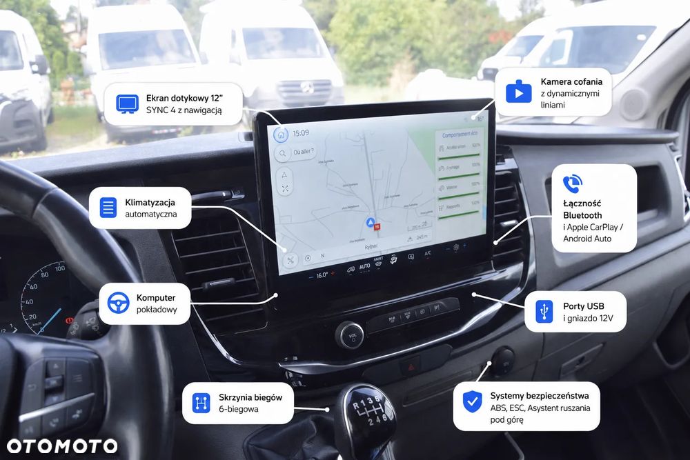 Ford TRANSIT ​*L2H2​*130KM​*SYNC4​*ANDROID/APPLE​*TEMPOMAT​*KLIMA​*3 - 2