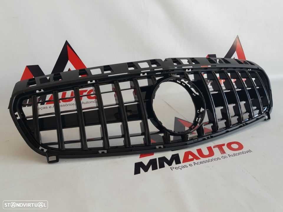 Grelha Frontal Mercedes Classe A W176 GTR Preto Brilho - 2
