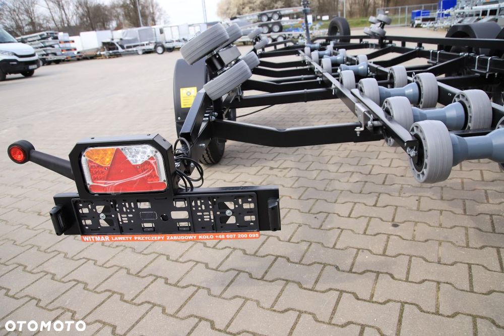 Lorries Przyczepa Podłodziowa PP25-8025 w Kolorze Czarnym Do Łodzi Max 7,8 M DMC 2700 kg Tylne Lampy LED - 6