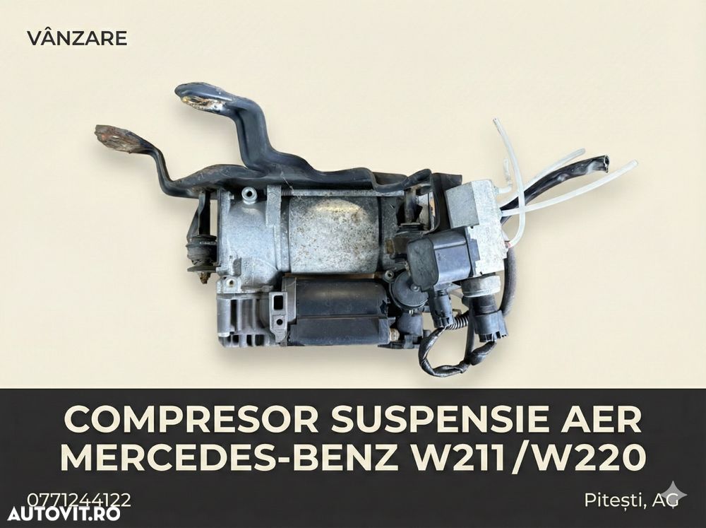 Compresor Suspensie Aer Mercedes W211 / W220 - WABCO Original - Complet cu Bloc Valve compatibil și cu cls w219 - 2