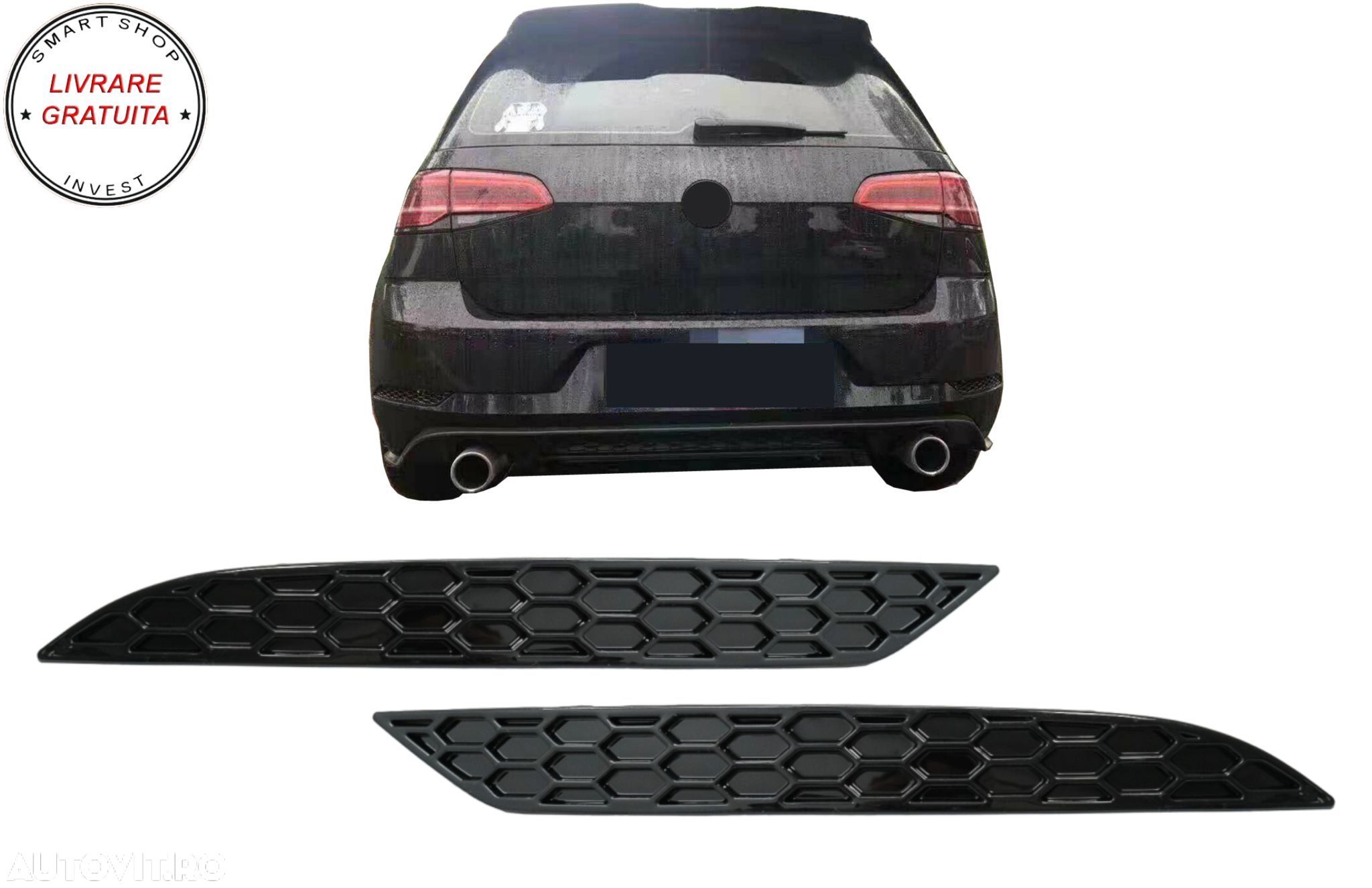 Honeycomb Reflectorizanti Bara Spate VW Golf 7.5 (2017-2019)- livrare gratuita - 1