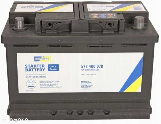 Akumulator VARTA gw. 3 LATA Cartechnic 12V 77ah 780a P+ Radom wysyłka - 2