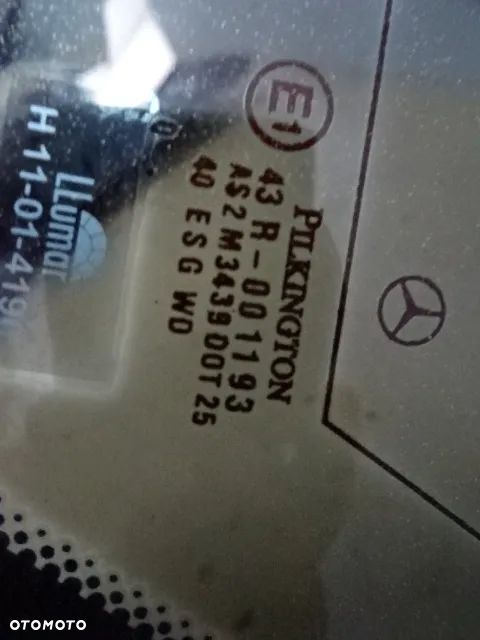 SZYBA KAROSERYJNA PRAWY TYŁ MERCEDES W203 KOMBI NR242 - 5