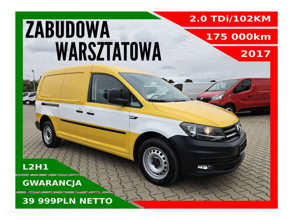 Volkswagen Caddy Long *39999zł NETTO* Zabudowa Warsztatowa 2.0TDi/102KM