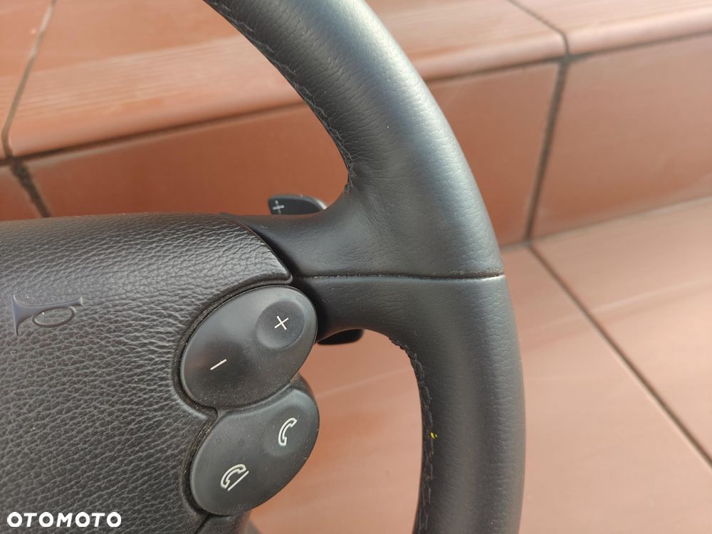 MERCEDES W209 CLK W211 LIFT W219 CLS KIEROWNICA czarna Skórzana Łopatki - 13