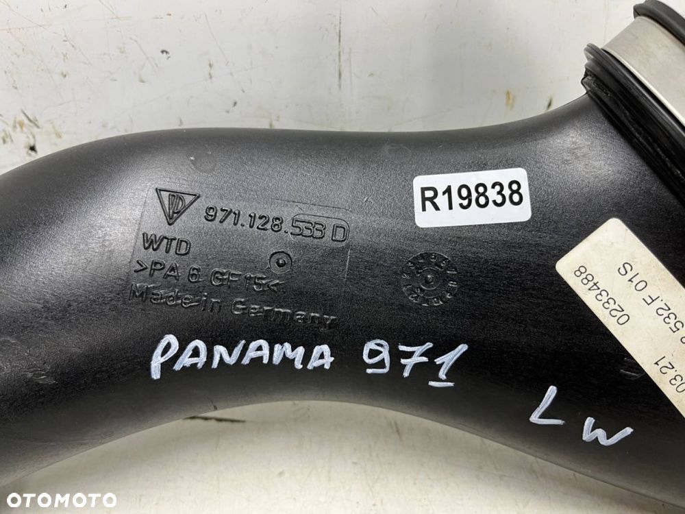 Rura Porsche Panamera II 971 16-23r LEWY dolot przewód dolotowy powietrza pasa przedniego 971128533d - 6