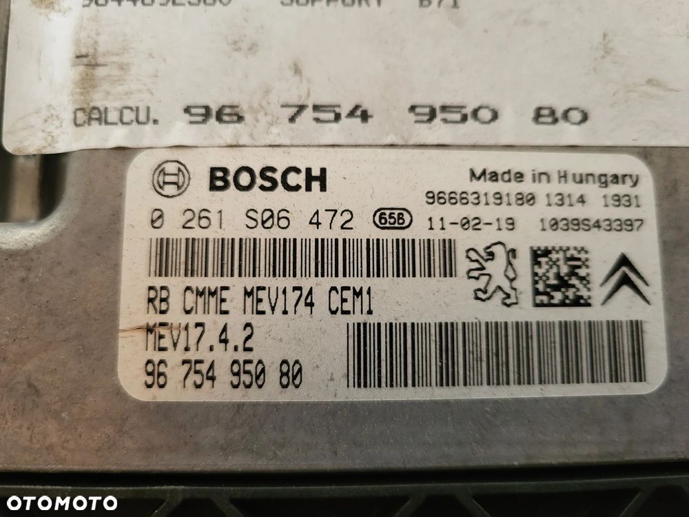 Komputer sterownik silnika 1.6 VTI 120km Citroen C4 II B7 - 3