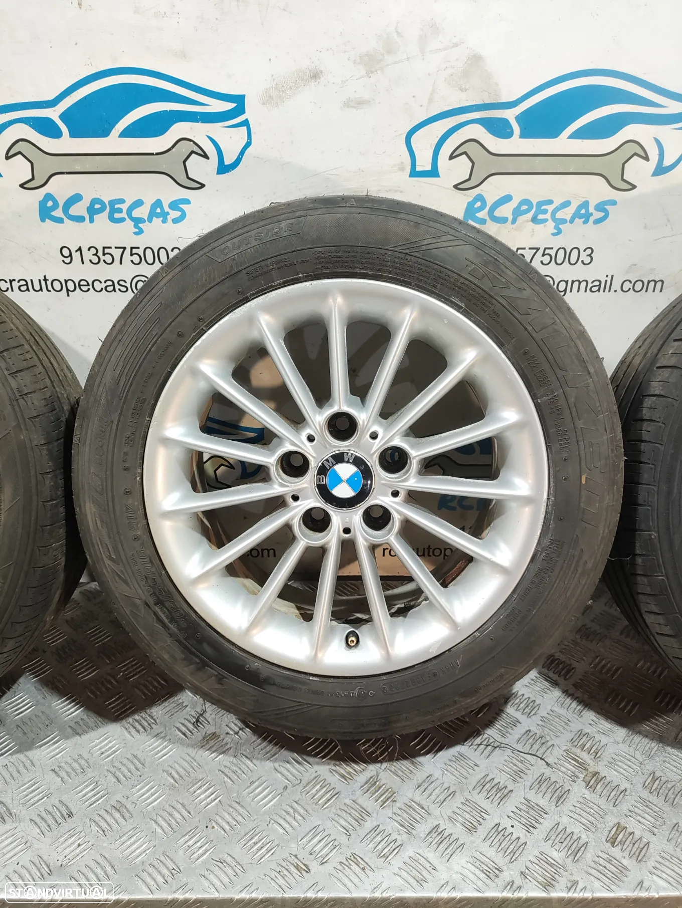- Conjunto Jantes 16 Originais BMW Serie 5 E39 7J ET20 5x120 - 6