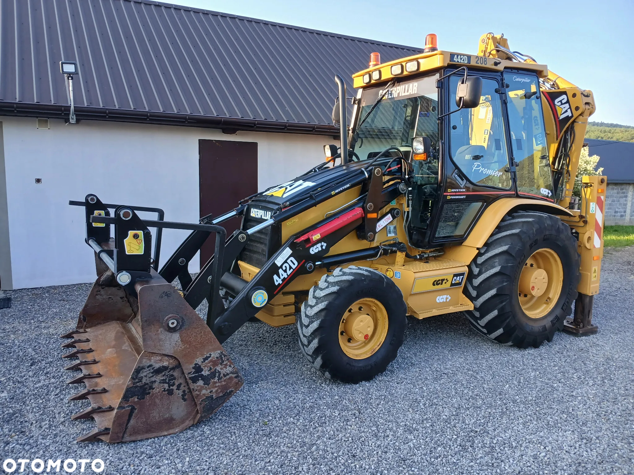 Caterpillar 442D/BEZ LUZÓW/JOYSTICK/SUPER STAN - 4
