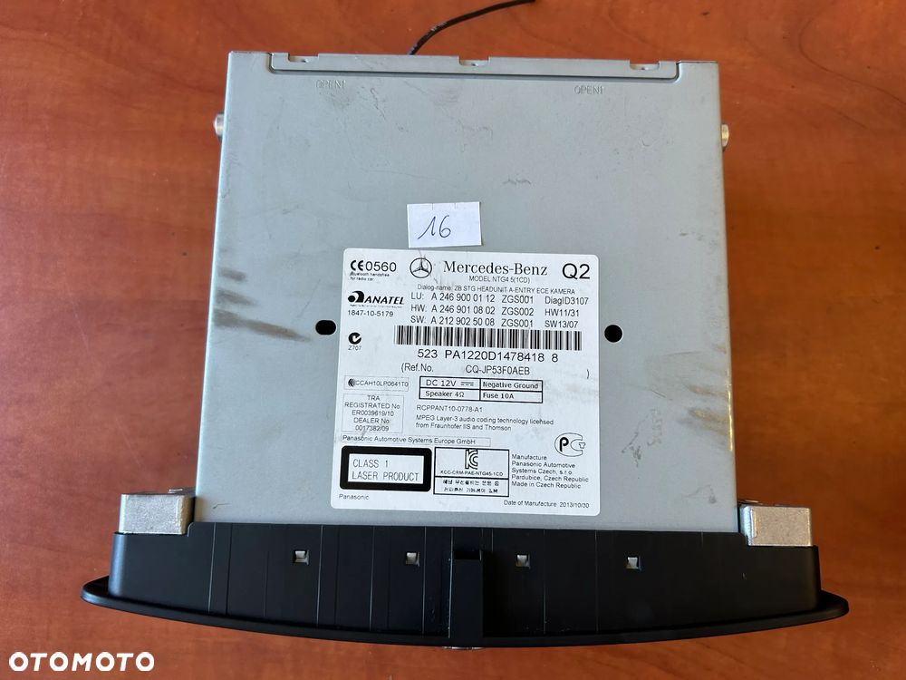 RADIO NAWIGACJA A2469000112 MERCEDES B KLASA W246 - 2