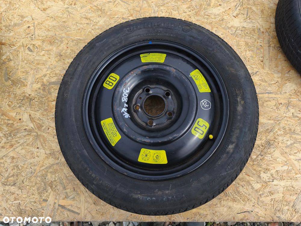 KOŁO DOJAZDOWE ZAPASOWE PEUGEOT 308 CITROEN 16 CALI 5X108 - 1