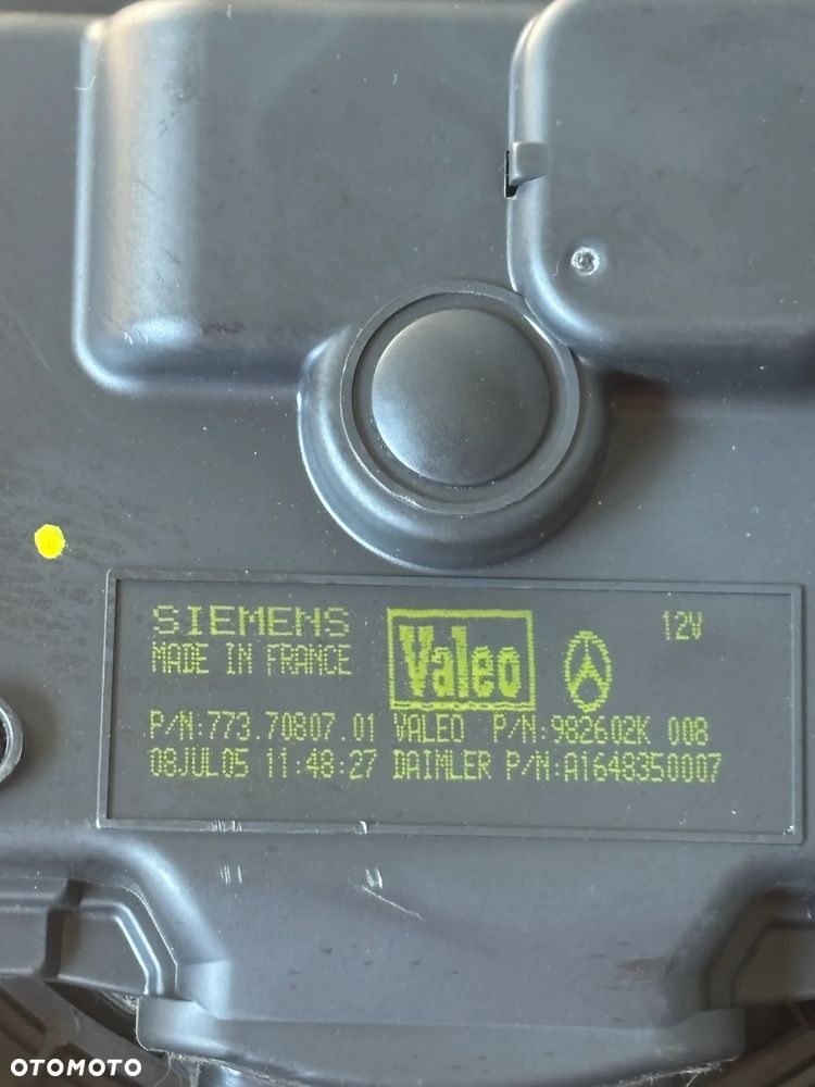 Mercedes W164 wentylator nawiewu Dmuchawa A1648350007 - 2