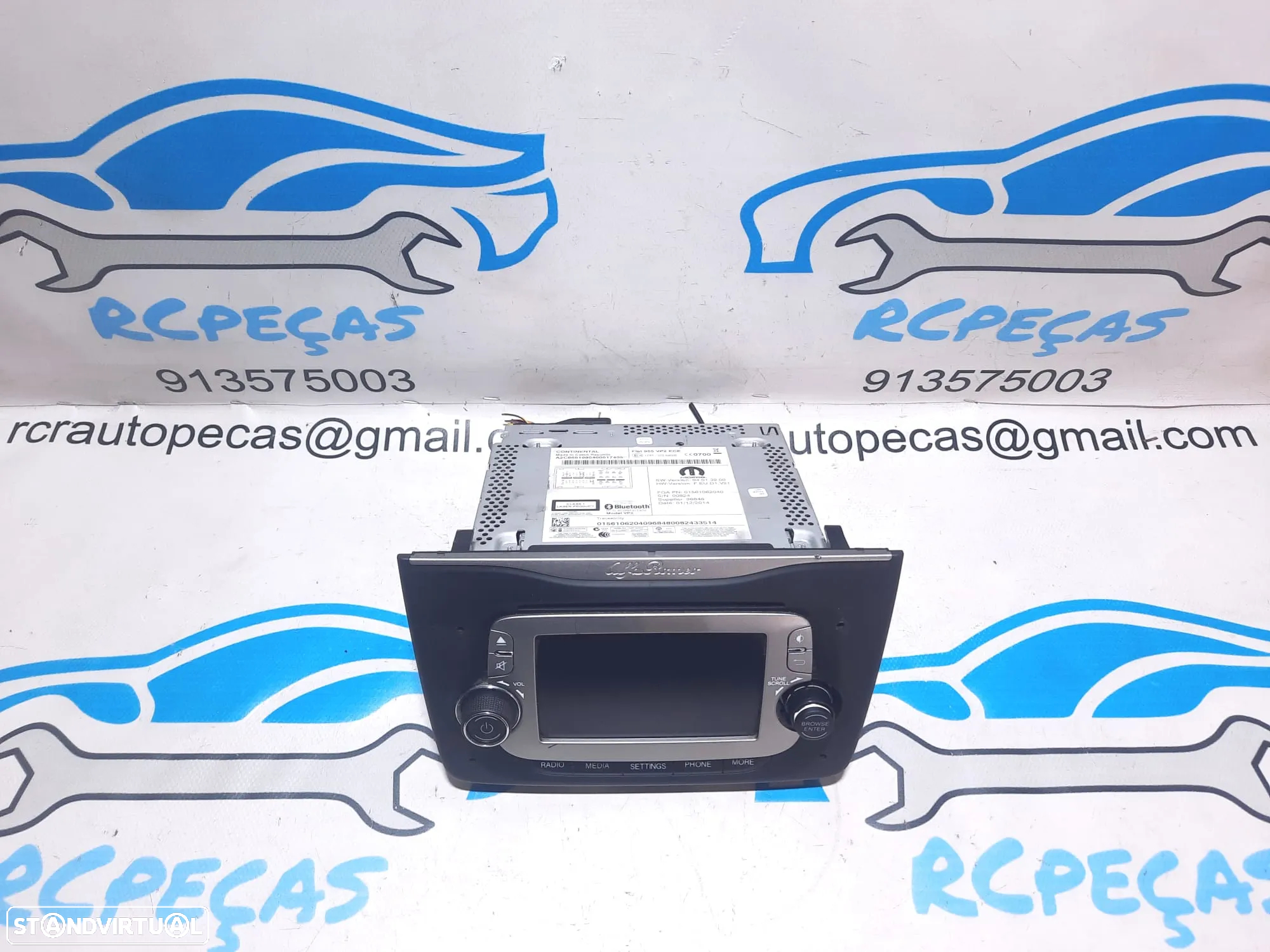 RADIO DISPLAY ORIGINAL LEITOR CD DVD GPS BLUETOOTH ALFA ROMEO - 6