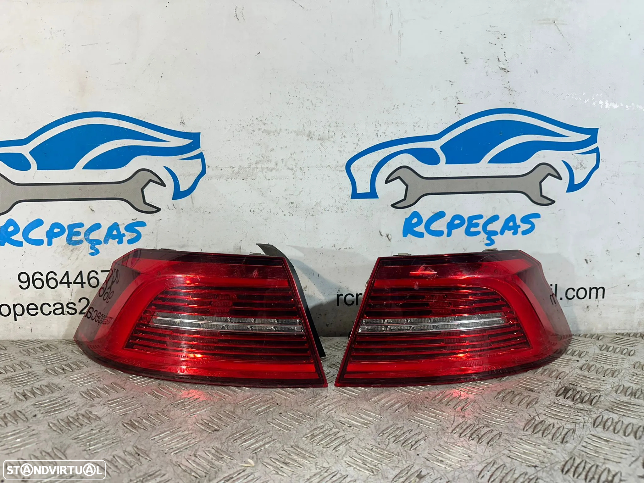 .Farolim Farolins Tras Traseiros LED Esquerdo Direito Originais Volkswagen VW Passat B8 2014 a 2022 - 2