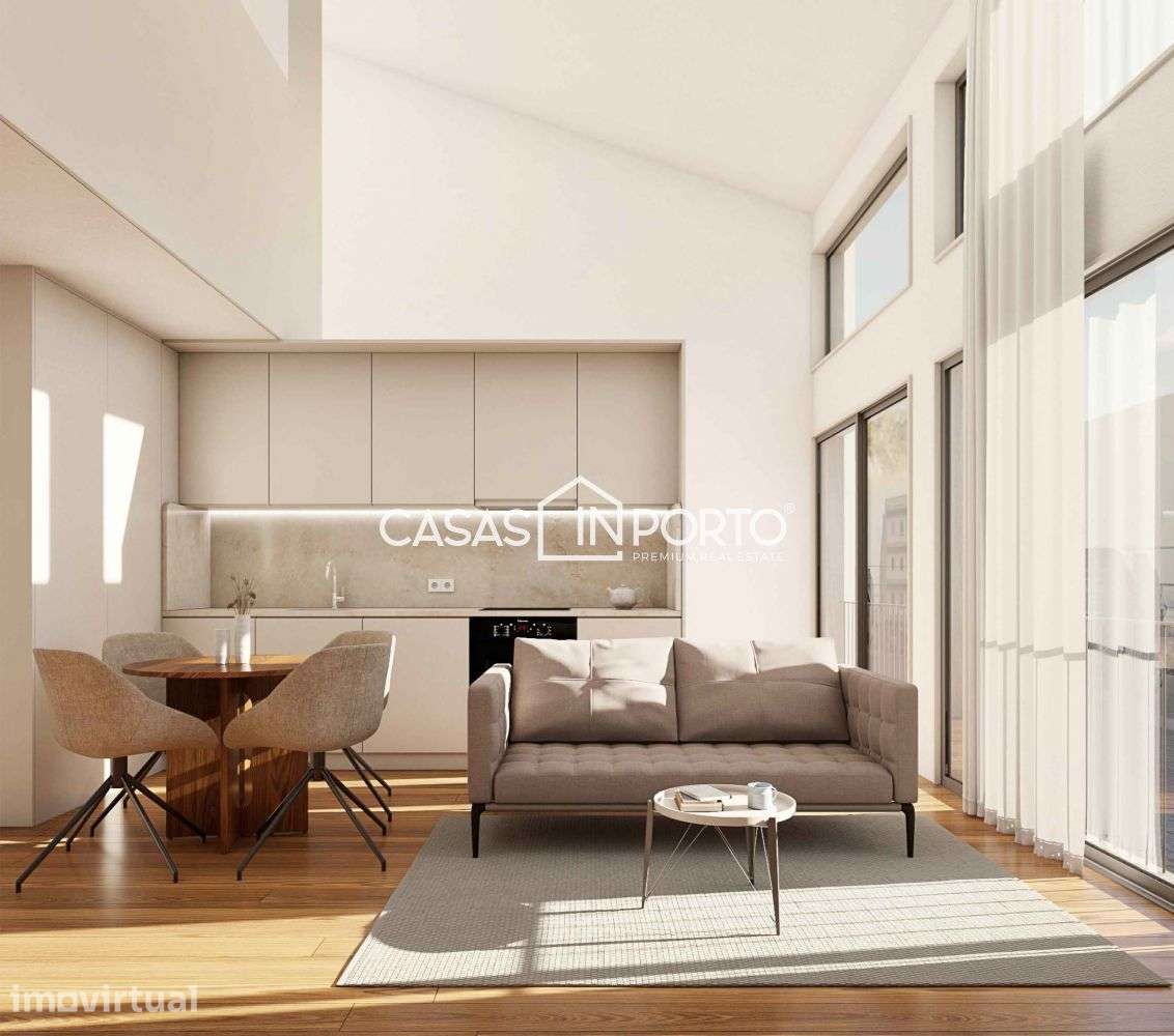 T1 Duplex Moderno em Matosinhos - Próximo ao Mar - Grande imagem: 5/9
