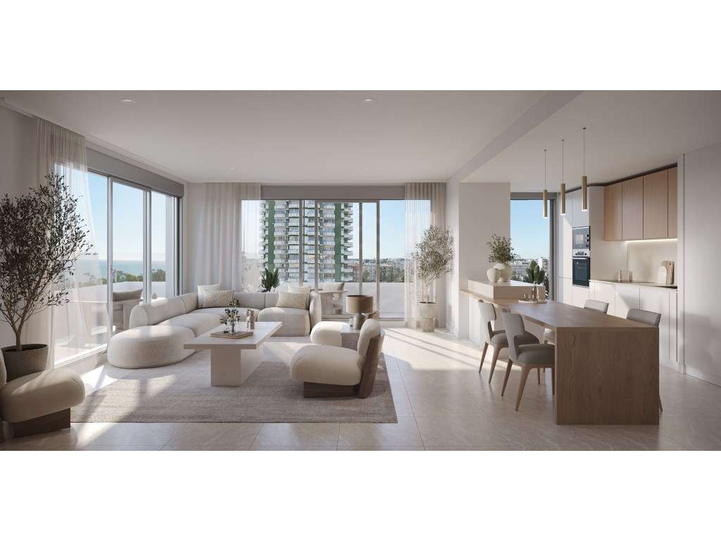 Apartamento T4 com vista mar numa zona de excelência na Praia da Ro... - Grande imagem: 3/34