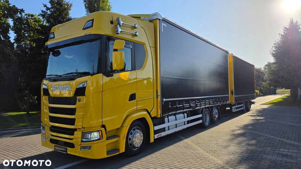 Scania ///S450///2019///ZESTAW/// TANDEM///WECON///7.70+7.70///DACH PODNOSZONY///FULL LED///WAGA/// KLIMATYZACJA POSTOJOWA///RETARDER/// SKÓRY///TELEWIZOR///STAN DOBRY - 1