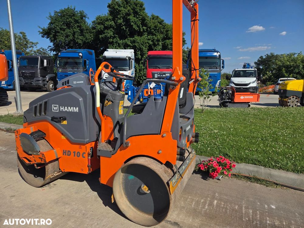 Hamm HD10C, 2019, 667h, latime tambur 1m, Masa operationala 1,5t, motor Kubota 25CP, sistem stropire, produs in Germania, posibilitate leasing 3 ani, STARE FOARTE BUNA-PROMOTIE 19.900 EUR+Tva - 5