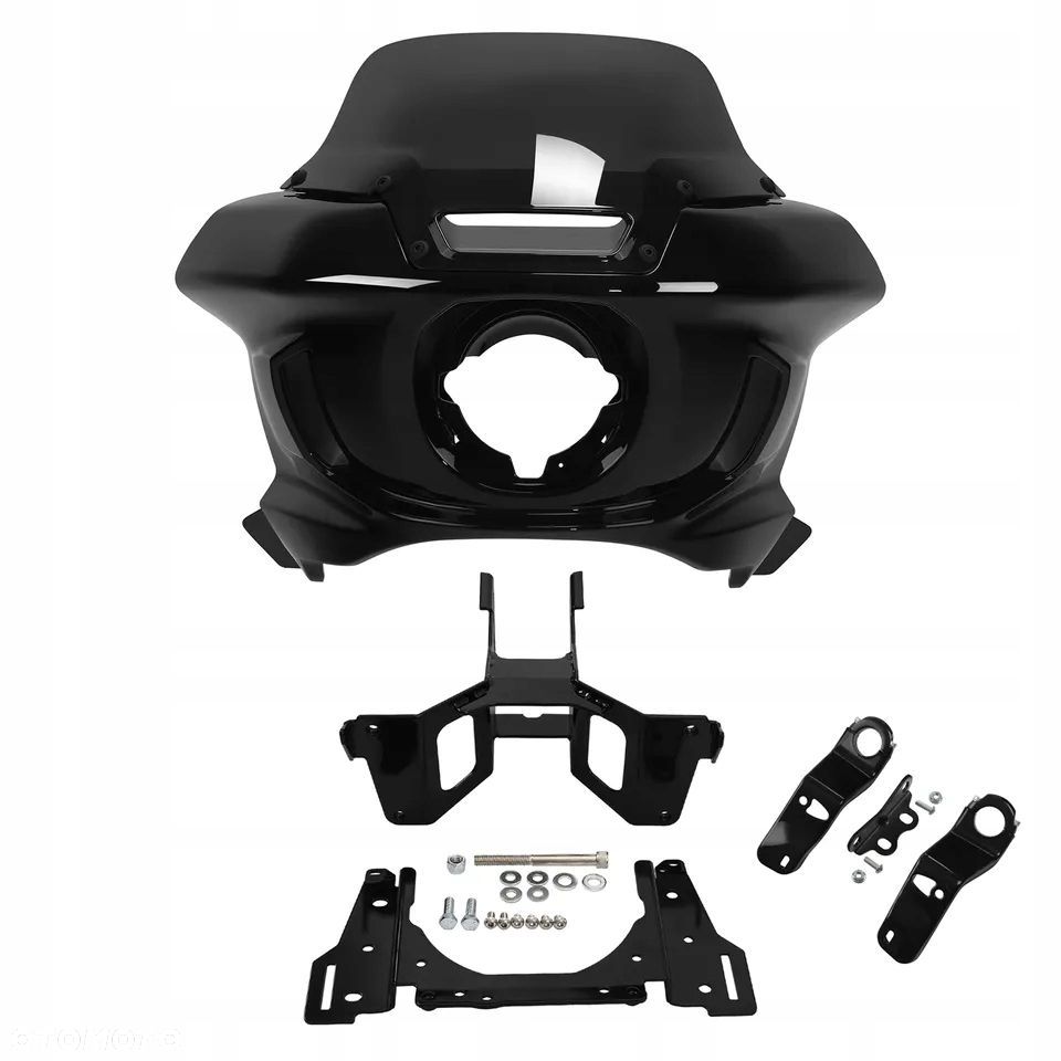 Owiewka przednia z szybą  Harley Davidson Low Rider ST  Czarna - 8