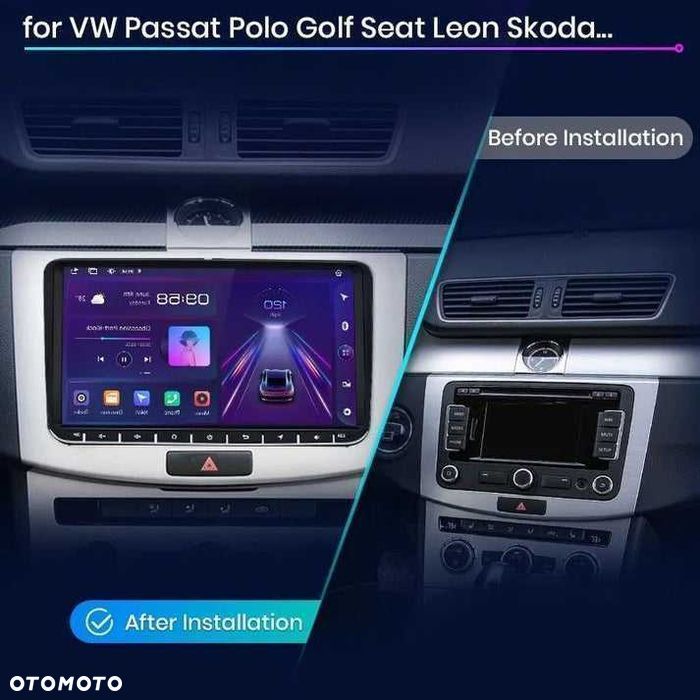 Radio Nawigacja Volkswagen Vw Passat B6 B7 CC Tiguan Golf Polo 4GB 64G - 3