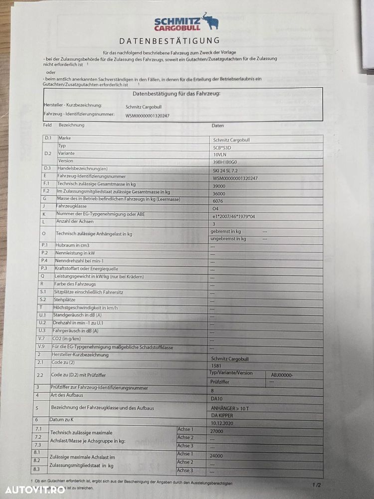 Schmitz Cargobull SKI 24, 2021, 28mc, axa liftabila, scena vizitare, prelata, posibilitate leasing 4 ani-PROMOTIE 239000 Eur+Tva - 14