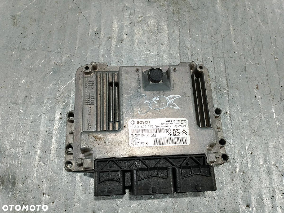KOMPUTER, STEROWNIK PEUGEOT 308 SW 9666824080   1.6 VVTI - 1