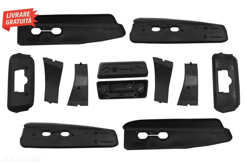 Bare Verticale Toyota Land Cruiser Prado J150 (2009+) Negru Mat- livrare gratuita - 7