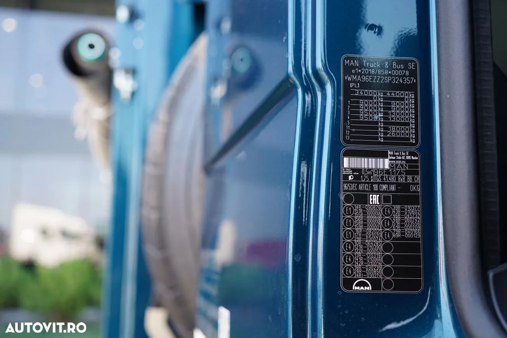 MAN TGS 41.480 / 8x8 / BASCULANĂ SPATE / MANUAL / NOU NOU / KH-KIPPER / - 34