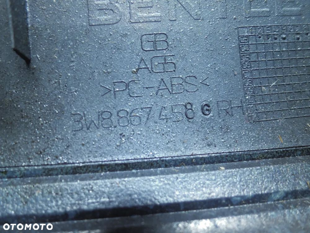 Bentley Continental GT I Osłona Prawa Przód SŁUPKA 3W8867458 - 2