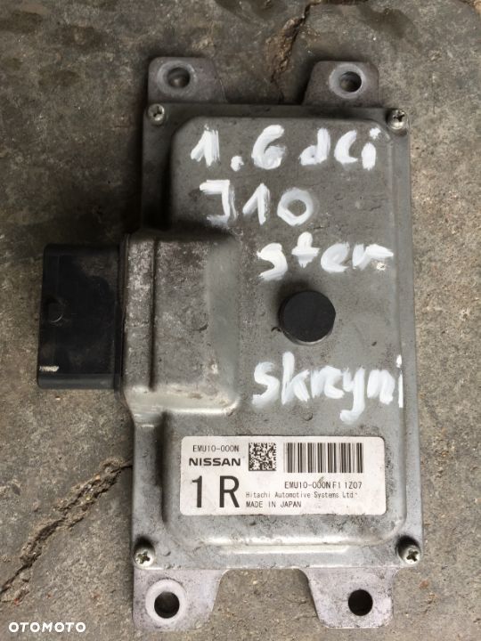 Qashqai J10 1.6DCi sterownik skrzyni biegów EMU10-000NF1 - 1