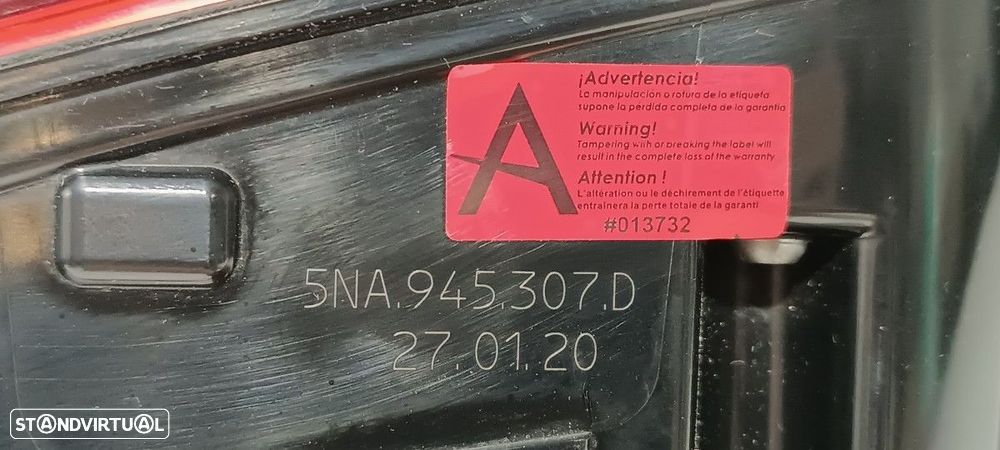 FAROLIM TRASEIRO ESQUERDO VOLKSWAGEN TIGUAN ADVANCE BMT - 4