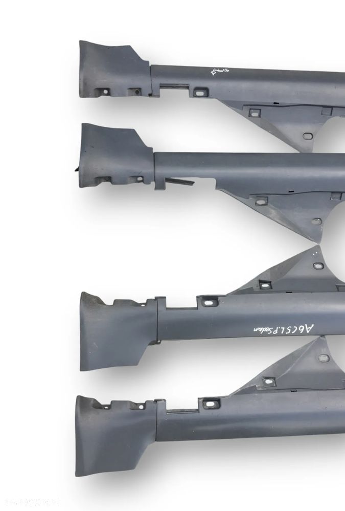 LISTWA LISTWY NAKŁADKA NAKŁADKI NA PRÓG PROGOWA PRAWA LUB LEWA AUDI A6 C5 SEDAN / KOMBI - AVANT CZARNE NIELAKIEROWANE - 7