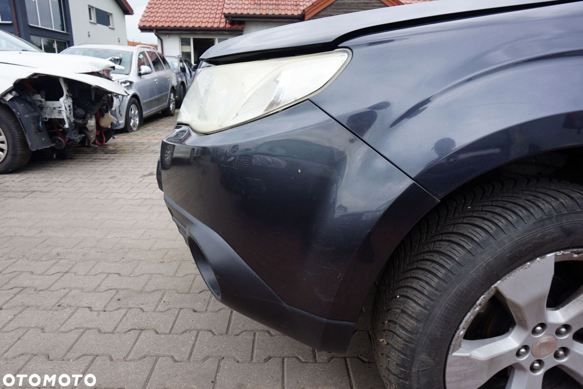 MASKA ZDERZAK BŁOTNIKI LAMPY FORESTER III SH 61K  SUBARU 2008-2013 SZARY PRZÓD KOMPLETNY - 9