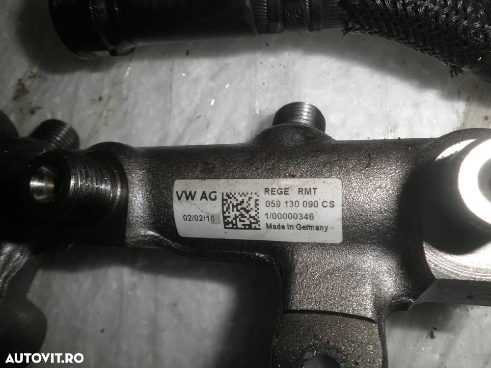 Rampa injectoare stanga / dreapta cu senzor Audi A6 C7 2016 3.0 TDI 059130089CS 04L906054 059130090CS 057130764AM - 5