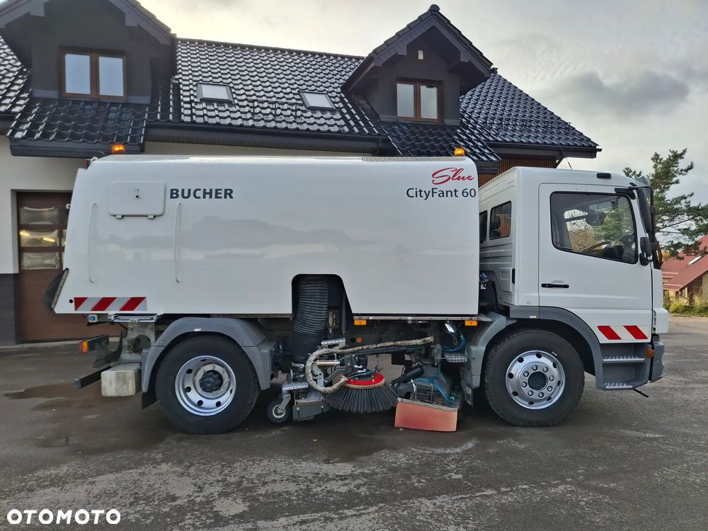 Mercedes-Benz Atego 1524 Zamiatarka BUCHER CityFant 60 2 Silniki Tylna Oś Na Poduszkach Zamiatarka Uliczna Sprzątanie Zamiatanie - 10