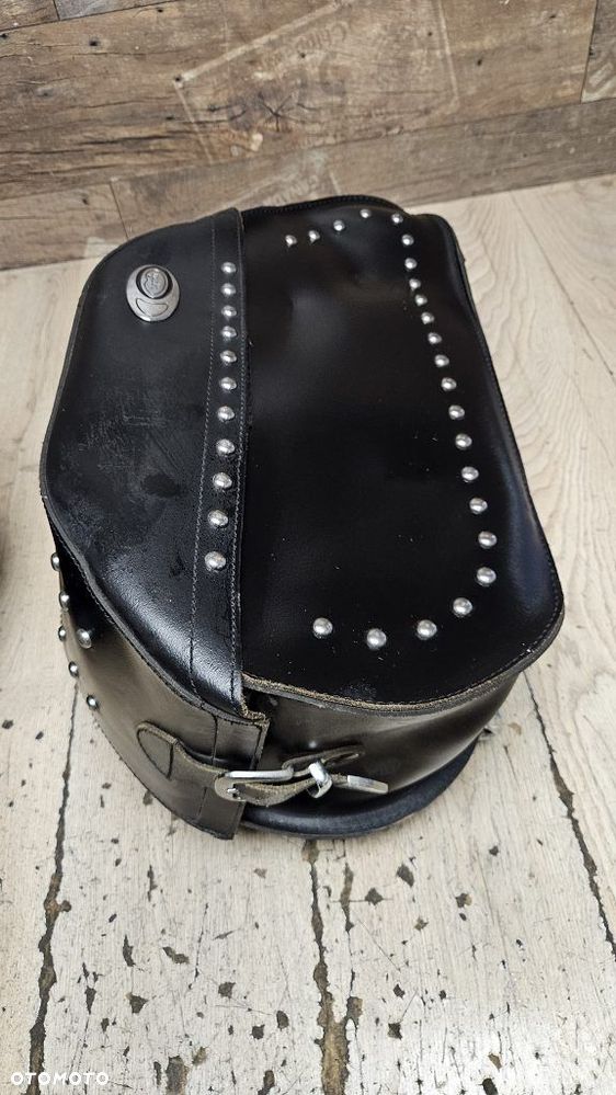 Duże kufry sakwy Ledrie stelaż z podporą Yamaha XVS1100 Drag Star Classic - 9